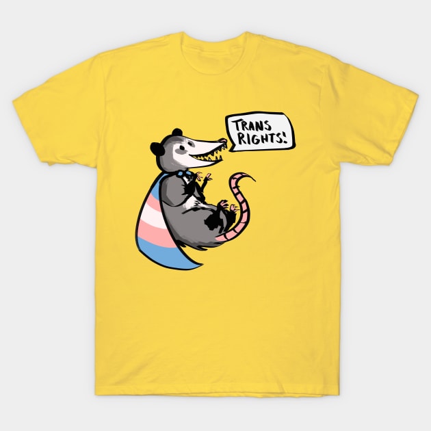 Trans rights possum T-Shirt by Elliot HT Art